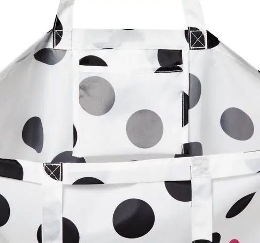 Tabitha Brown Hello There Polka Dot Reusable Packable Tote Bag White
