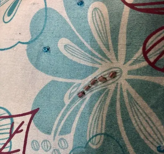 Vintage Papell Petites Pants Womens 4P Used 100% Silk Beaded