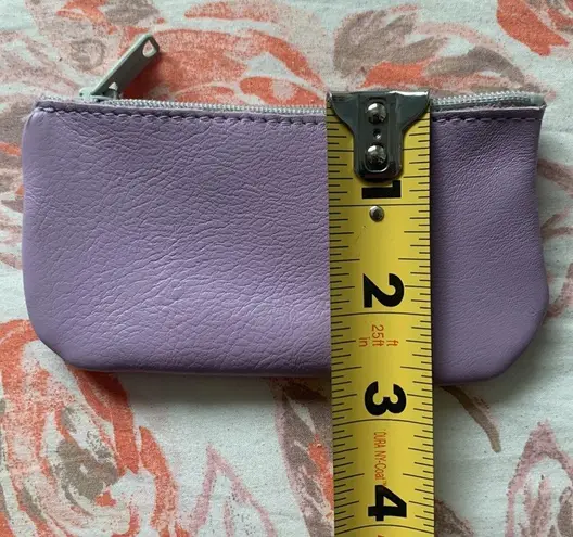 Good American Small leather pouch jewelry bag lipstick lipgloss bag pouch lilac purple coin
