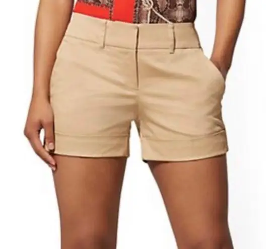 New York & Co. Taxi Girl Lerner Flat Front Shorts