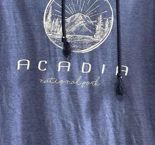 Prairie Mountain Acadia National Park Blue Hoodie M Unisex Pullover Size M