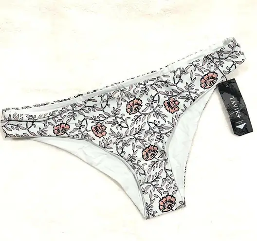 NWT Tavik Ali Moderate Swim Bottom in Light Blue Wild Flower Print