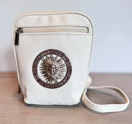 Vintage Tango Bag Touch 80s 90s Celestial Sun Ivory Silver Crossbody Bag Purse White