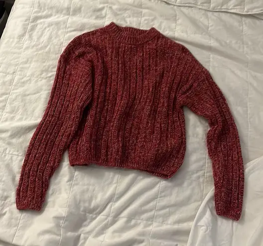 Universal Threads Red Orange Chunky Sweater