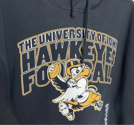 University of Iowa Hawkeyes football hoodie sweatshirt black size medium