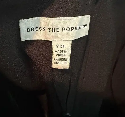 Dress the Population Black Kai Gown Size XXL