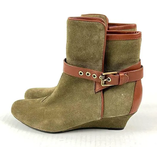 Rockport Alika Buckled Bootie in Dark Olive