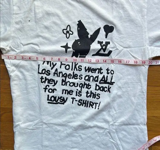 New MEGA YACHT Lousy Tee. Small. Unisex. NEW in Bag ♡❤︎ White
