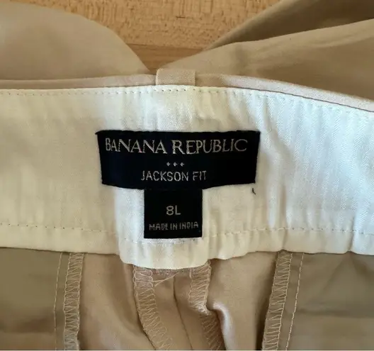 Banana Republic Factory Jackson Fit Slack Tan Beige Size 8 Long