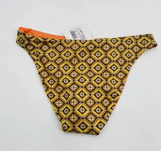 La Perla  Tan Studio Geometric Orange Reversible Bottom Us 6 Eu 40 Bikini Bottom