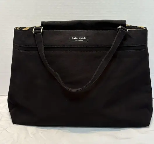 Vintage 90s Y2K Kate Spade Black Silk Original Classic Shoulder Bag Purse