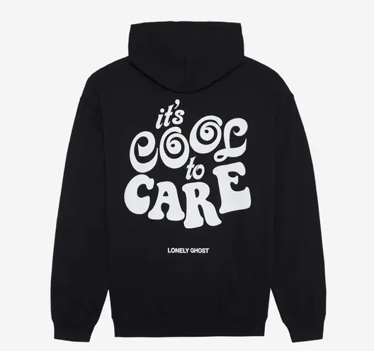 Lonely Ghost it’s cool to care hoodie