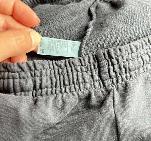 Los Angeles Apparel Elastic waist terry cotton sweat pants hand painted butterfly design casual