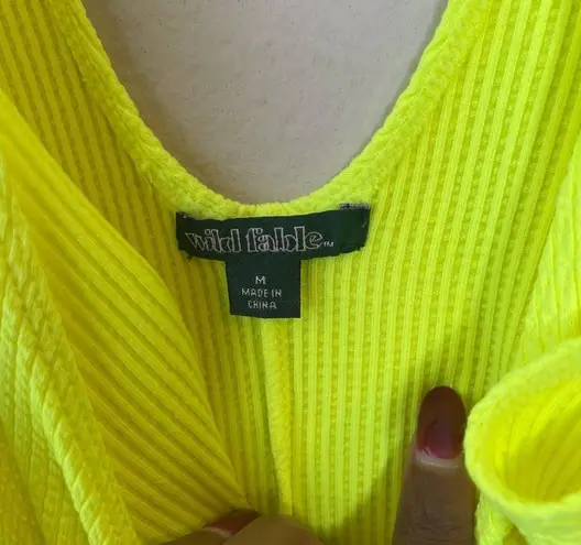 Wild Fable  Textured Versatile Neon Bodysuit