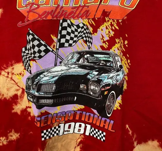 Camaro Berlinetta Sensational 1981 Promo Tie Dye Crop Top L