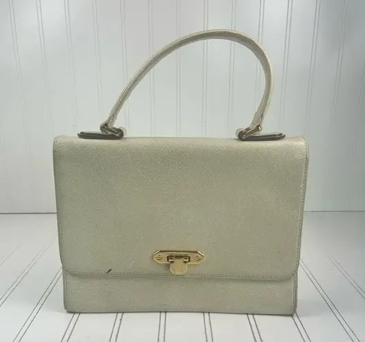 Valentino Garavani Vintage Leather Top Handle Bag with Gold-Tone Hardware