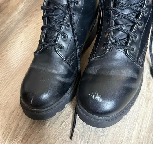 Vintage 90s Coco Blue Combat Boots
