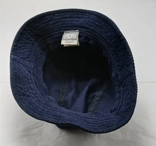 Vintage Y2K Bucket Hat Blue Corduroy Adult Medium/Large Cotton Preppy Outdoors