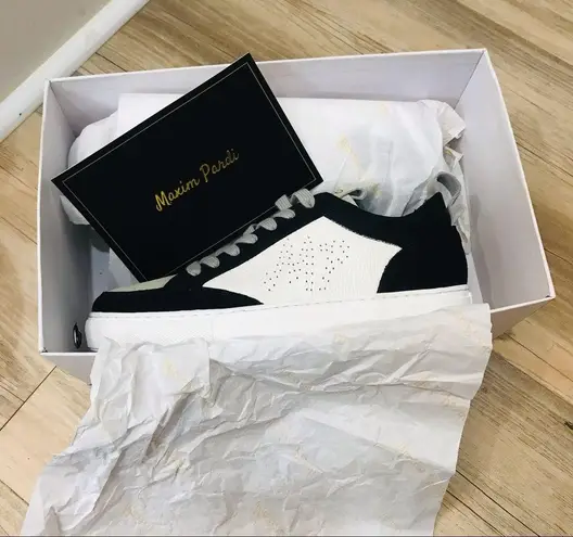 NWT Maxim Pardi Unisex womans Verona Low top sneakers sz 11 black white …