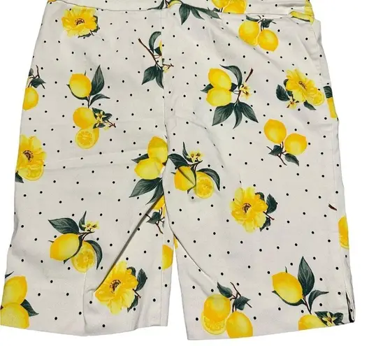 Bermuda NYCC Lemon Print  Shorts - Size 10