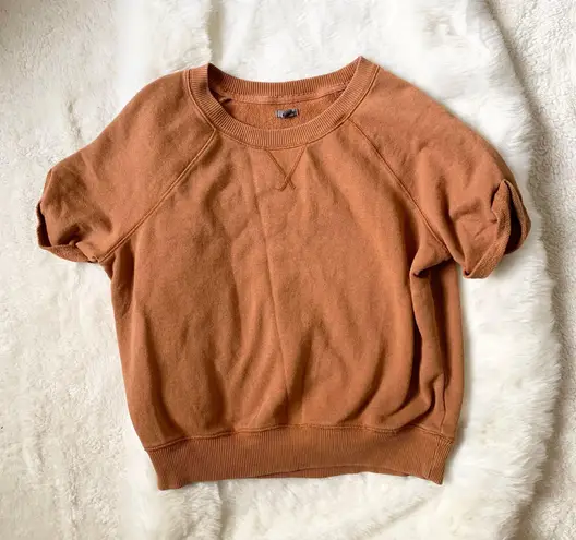 Aerie Burnt Orange Short Sleeve Sweatshirt Size XS 35 From BrynnsPoshPearls