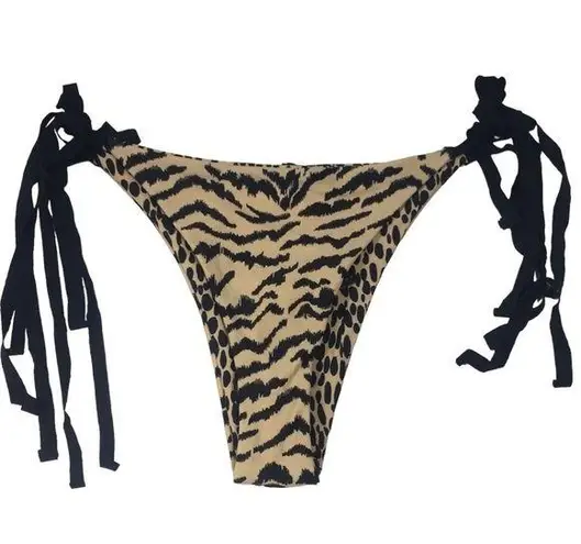 Topshop  Animal Print Bikini Bottoms US 6