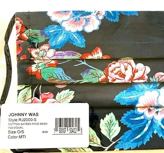Johnny Was Face Mask Designer Floral Cotton Face Mask