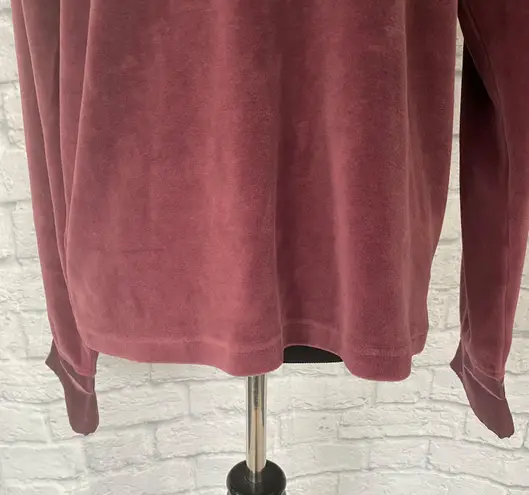 Sarah Spencer intimates women M velour luxury pajama set mauve M