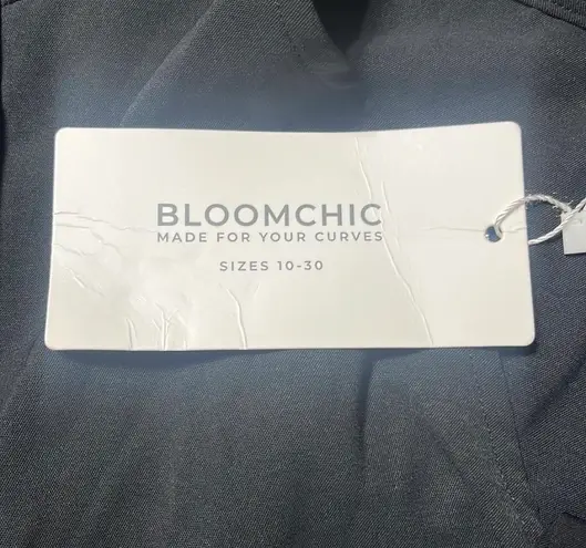 Bloomchic Dress Sz18/20 Butterfly Sleeves High/Low Ruffle Hems Wrap Front Belted