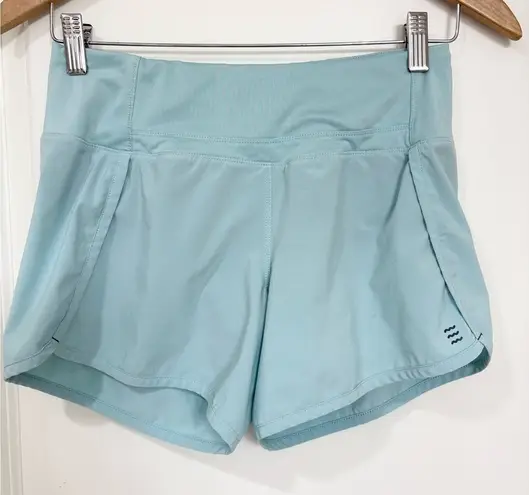 Free fly light blue running lined shorts with back pocket size XS