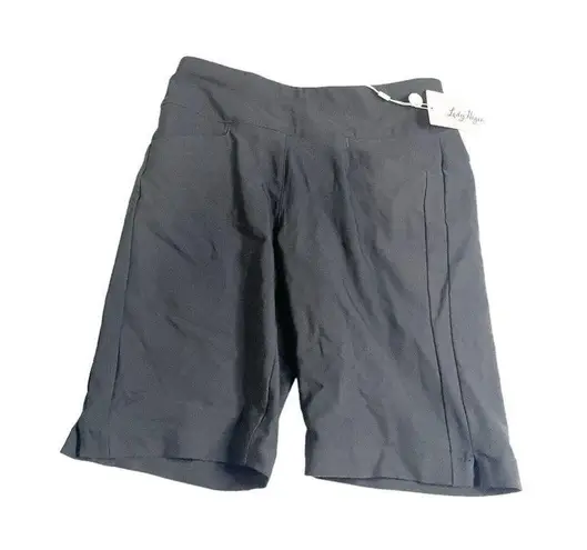 Lady Hagen S Women's Tummy Control 10'' Golf Shorts Easy Shaper Black NEW