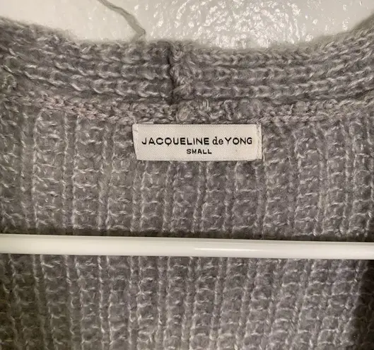 Jacqueline de Yong Long Sleeve Cardigan Gray