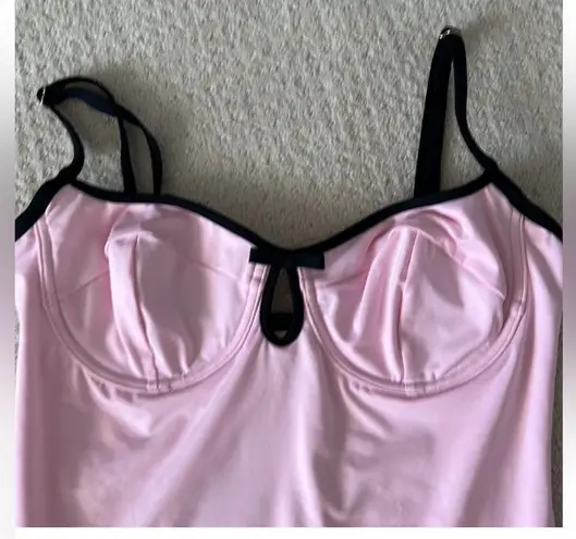 Kate Spade  Pink Underwire One Piece Lined Swimsuit XL