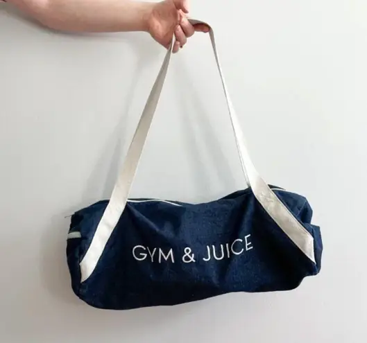 Private Party Gym & Juice Denim Duffle Bag