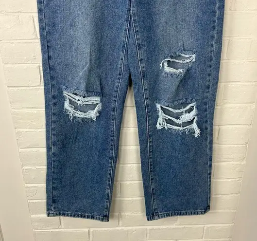 SheIn  High Rise Distressed Denim Jeans Size XSP