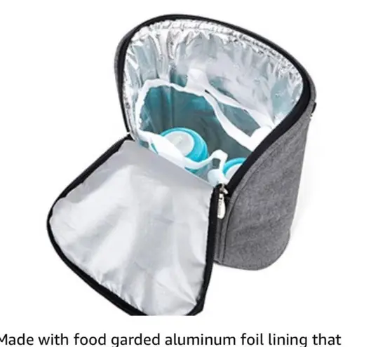 Lekebaby bottle/breastmilk cooler bag Gray Size OS