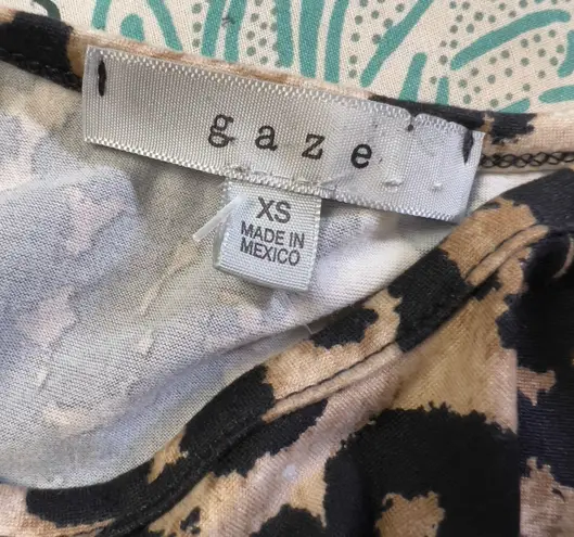 Gaze Leopard Print Top NWOT