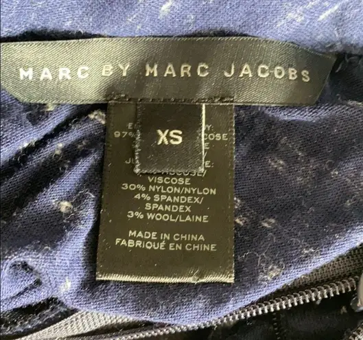 Marc by Marc Jacobs Alicia blue ponte knit dress size XS