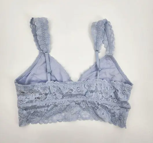 Aerie  Pastel Blue Bralette NWT Bra Lace Adjustable Size M