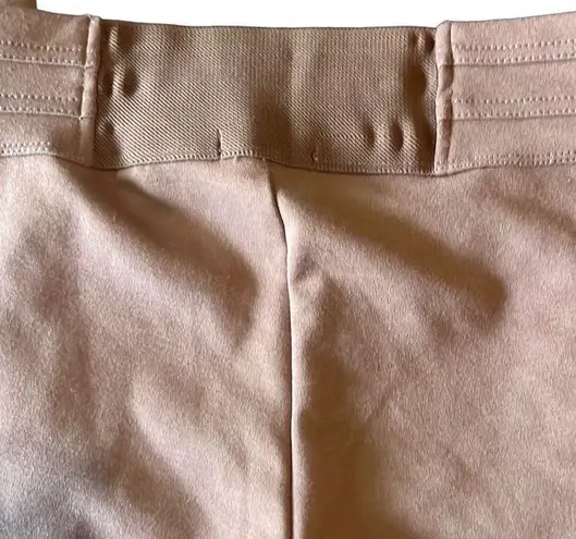 Mine Khaki Tan Pull On High Waisted Zipper Side Legs Leggings Size M Size M