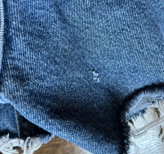 Vintage Cut Off Denim Jean Shorts size 34 Blue