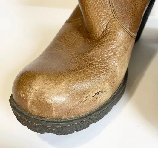 Born concept BOC Born Concepts Brown Leather Heeled Ankle Booties Women's Size 7 M Fall Vibes