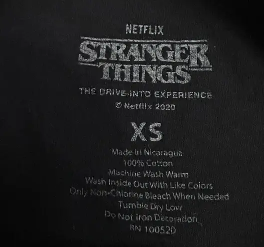 Stranger Things Drive Into Experience Black T-Shirt Unisex