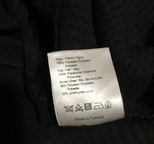 Sandro Paris Black Mesh Panel Knee Length Dress