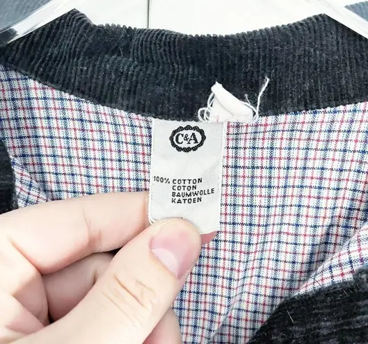 Vintage C&A Western Corduroy Shirt Dress Size XS