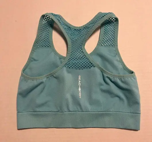 Beach Body Sports Bra Blue Women’s Reveal Mesh Sports Bra Sz M GUC Size M