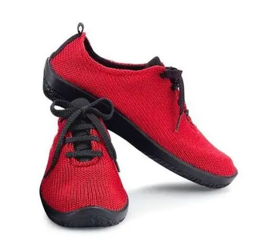 Arcopedico Red Knit Sneakers Size 8.5