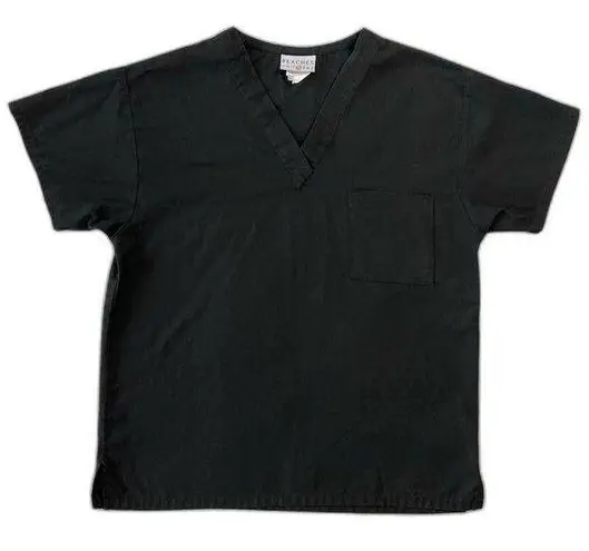 Peaches Uniforms Medium Women's Scrubs Top Black V