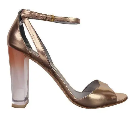 Monique Lhuillier  Rose Gold Ava Heels