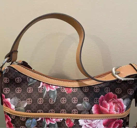 Giani Bernini Signature Rose Handbag Brown